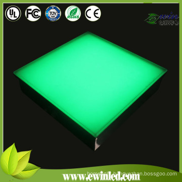 2015 Hotsale 20*20cm Stainless Steel LED Tile with Tempered Glass